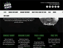 Tablet Screenshot of nevergetbusted.com